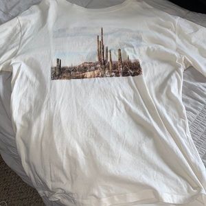 Never worn vintage style off white oversized tee